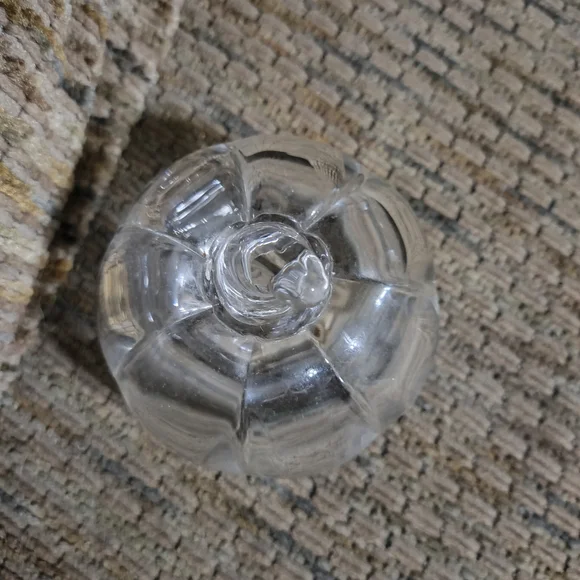 Tiffany & Co Crystal Pumpkin Paperweight  Signed 3.75" Clean Fall Halloween Deco - Picture 5 of 7